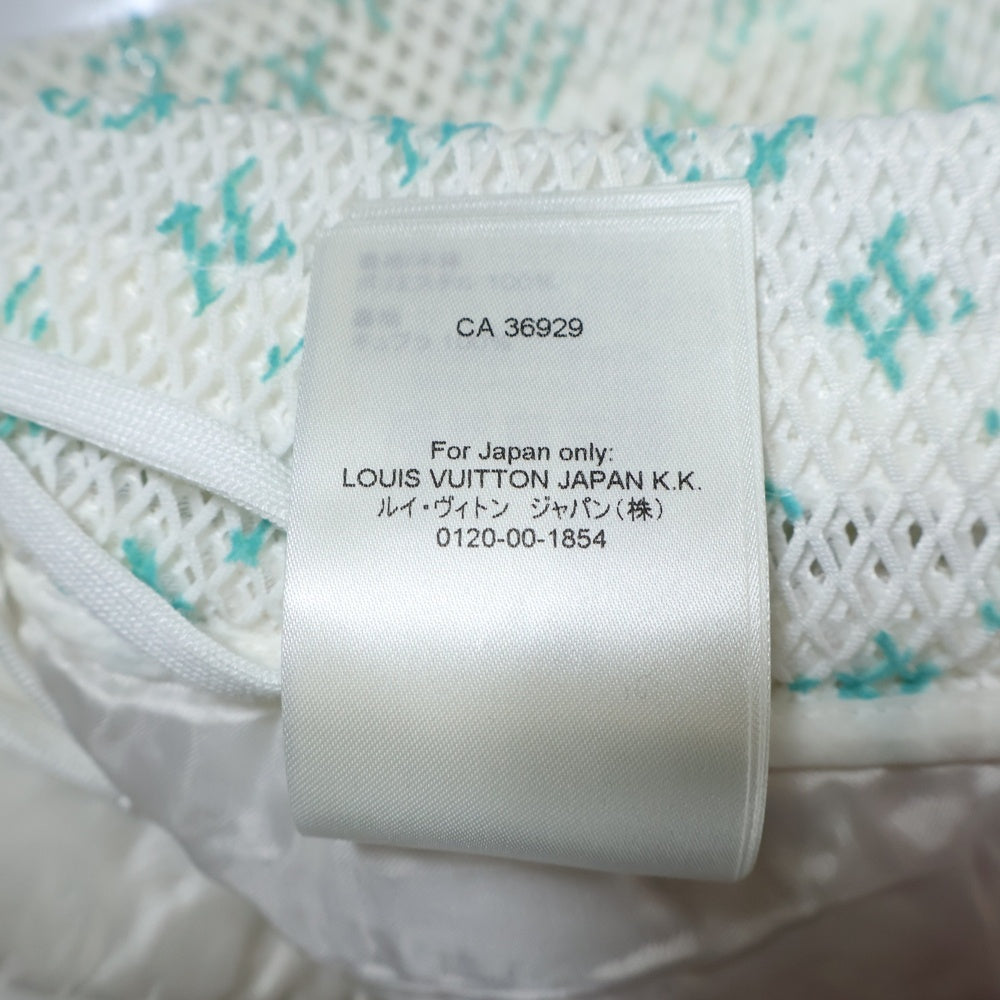 LOUIS VUITTON(ルイヴィトン) グラディエントモノグラムメッシュショーツ ハーフパンツ ホワイト RM221 KD2 HMP83W