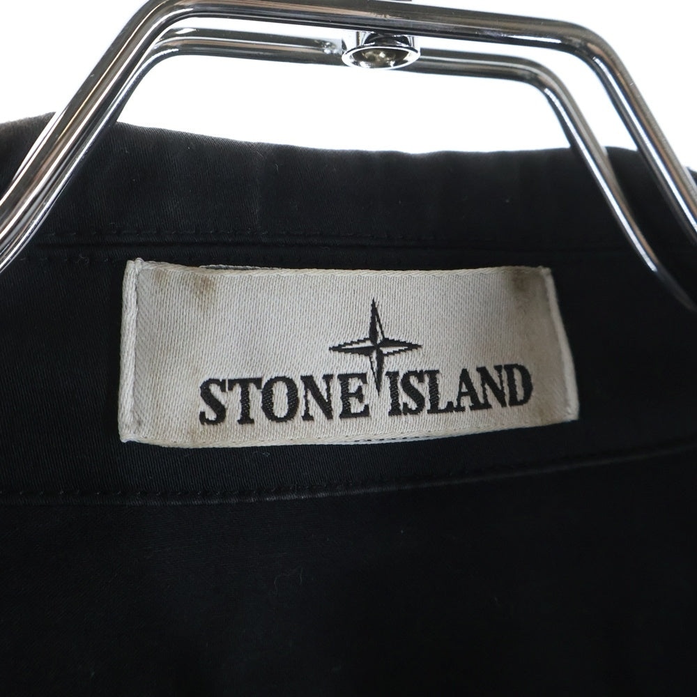 STONE ISLAND(ストーンアイランド) フロントポケット シャツジャケット ブラック 801510812-v0029