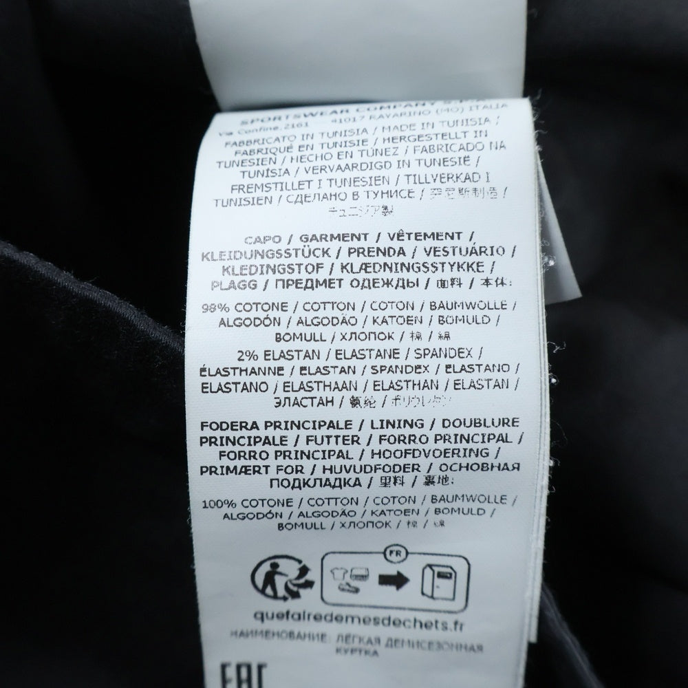 STONE ISLAND(ストーンアイランド) フロントポケット シャツジャケット ブラック 801510812-v0029