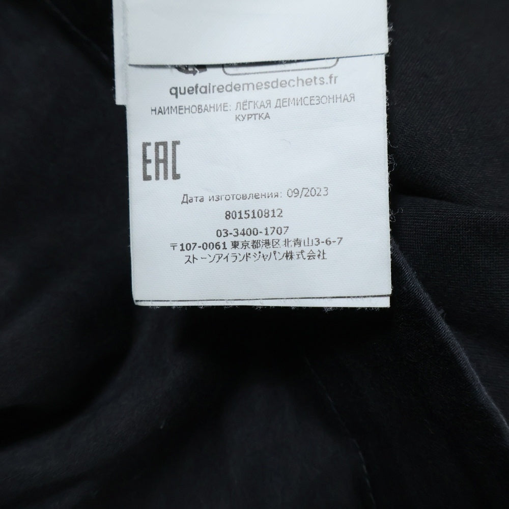 STONE ISLAND(ストーンアイランド) フロントポケット シャツジャケット ブラック 801510812-v0029