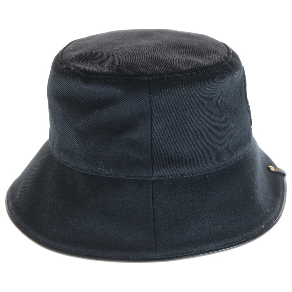 LOUIS VUITTON(ルイヴィトン) ロゴ刺繍 LVシティー バケットハット ブラック M7054S