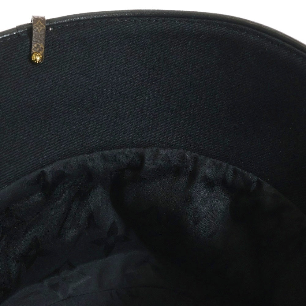 LOUIS VUITTON(ルイヴィトン) ロゴ刺繍 LVシティー バケットハット ブラック M7054S