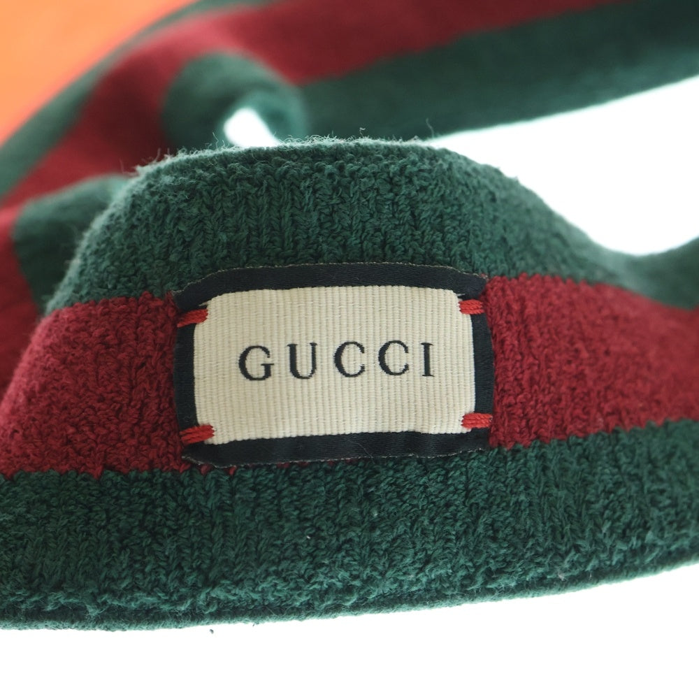 GUCCI(グッチ) シェリーライン ハット 帽子 レッド/グリーン 576251