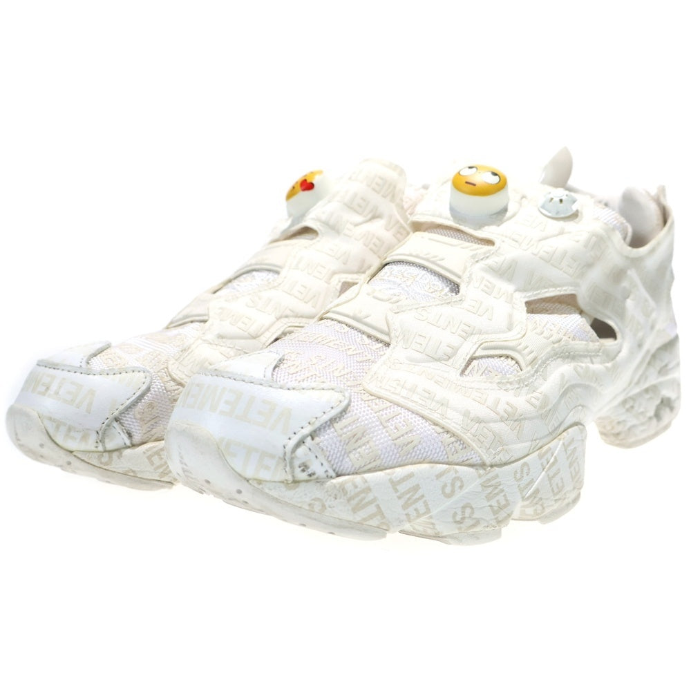 VETEMENTS(ヴェトモン) 18SS ×REEBOK INSTAPUMP FURY VET EMOJI リーボック ポンプフューリー ホワイト CN3764