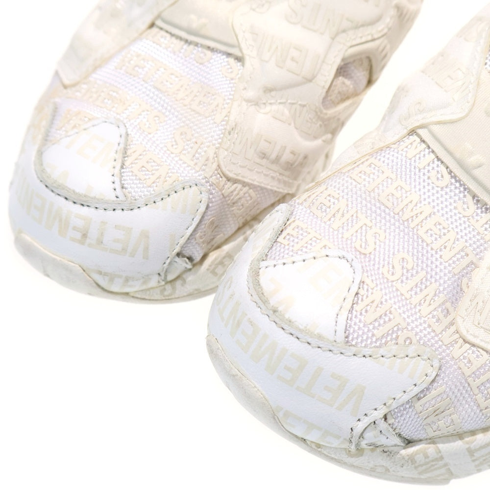 VETEMENTS(ヴェトモン) 18SS ×REEBOK INSTAPUMP FURY VET EMOJI リーボック ポンプフューリー ホワイト CN3764