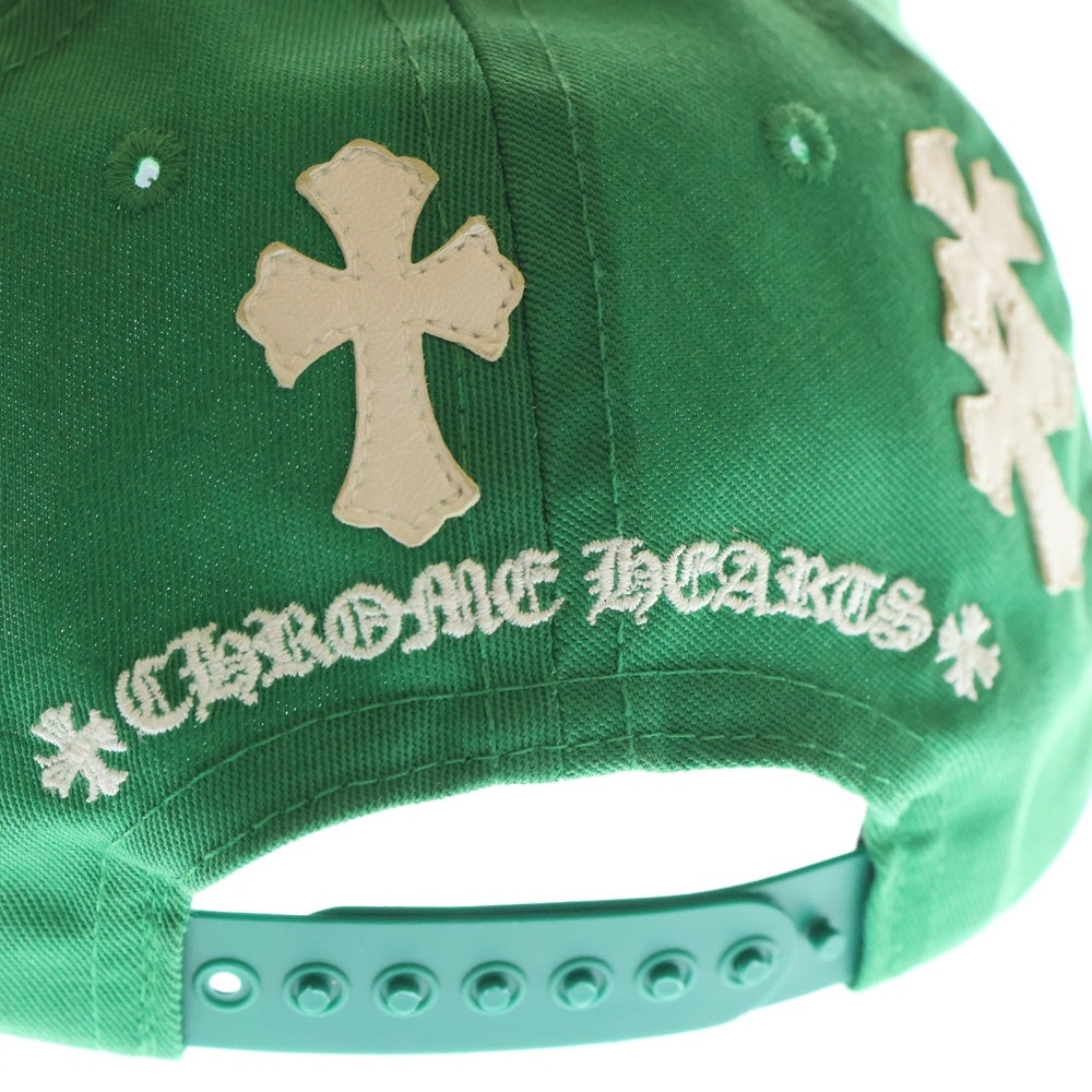 CHROME HEARTS(クロムハーツ) Trucker Cap クロスパッチ CH刺繍 トラッカーキャップ 帽子 グリーン/ホワイト