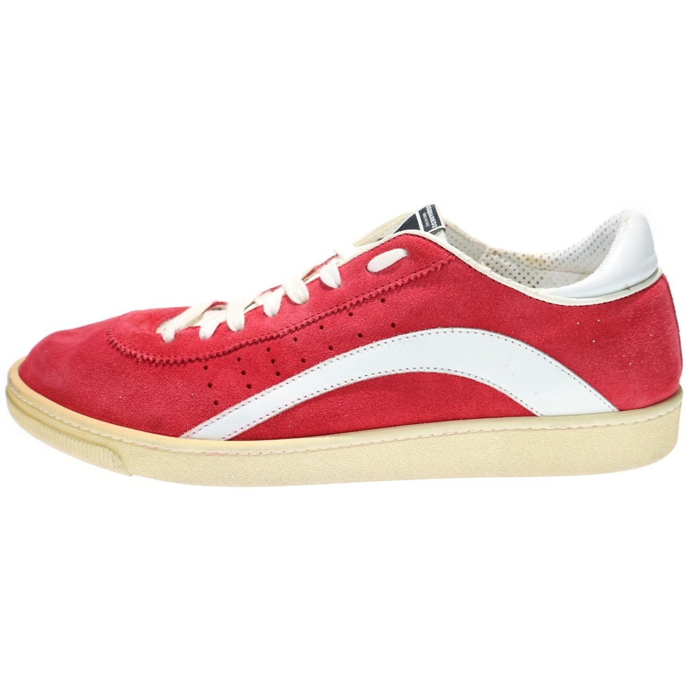 DSQUARED2(ディースクエアード) スエード ローカットスニーカー レッド