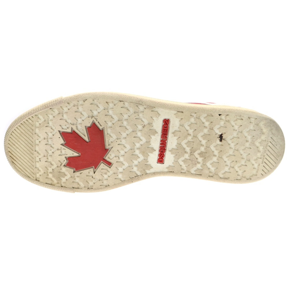 DSQUARED2(ディースクエアード) スエード ローカットスニーカー レッド