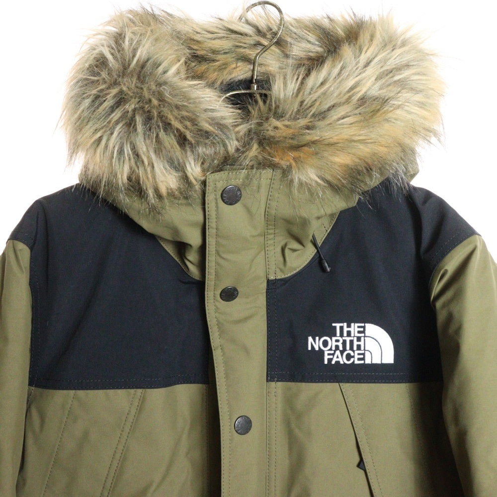 THE NORTH FACE(ザノースフェイス) MOUNTAIN DOWN COA ファー付き マウンテンダウンコートジャケット ND91835 カーキ