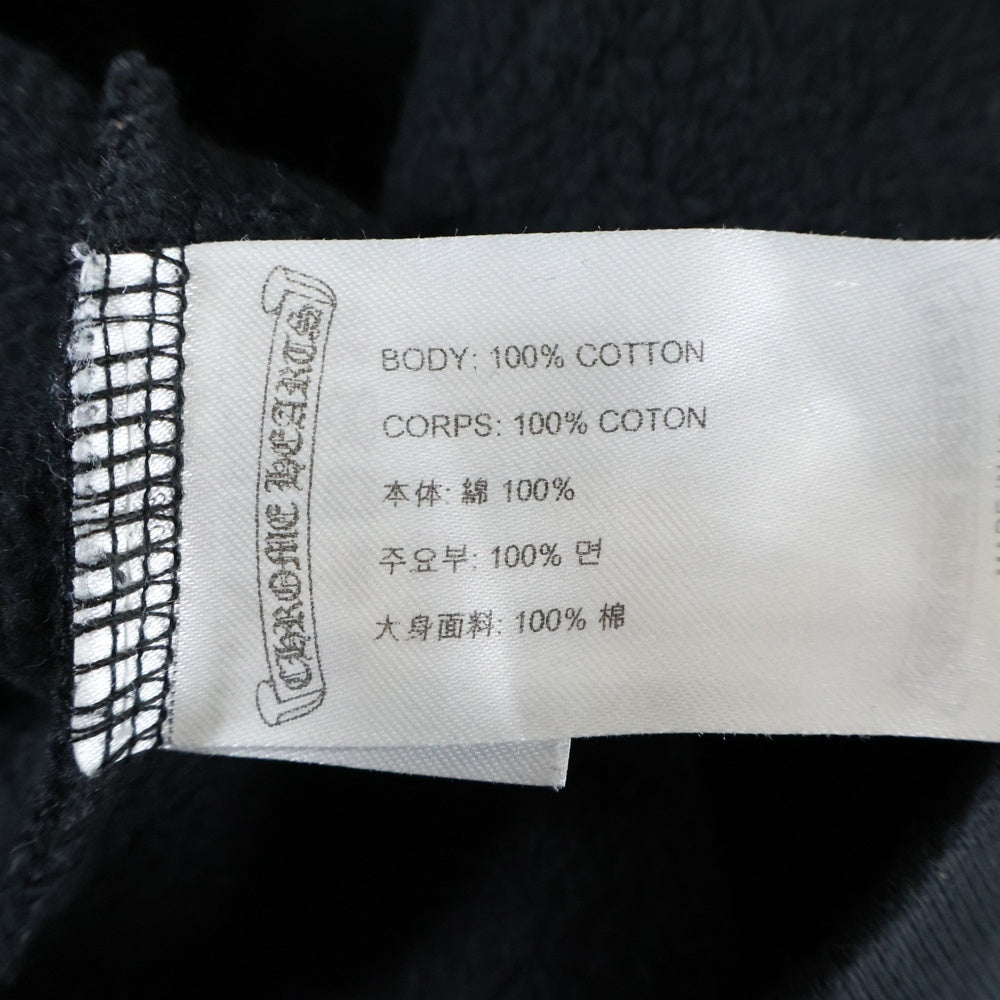 CHROME HEARTS(クロムハーツ) SWTSHRT PLVR マリブ限定 バックホースシュープリント プルオーバーパーカー ブラック
