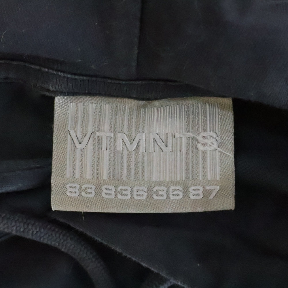 VETEMENTS(ヴェトモン) 22SS BACK TO THE FUTURE HOODIE バックトゥザフューチャー グラフィックプリント プルオーバーパーカー ブラック VL12TR400B