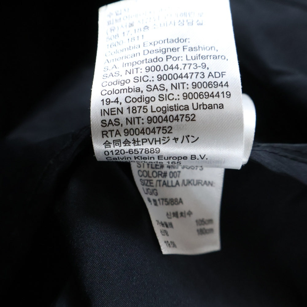 Calvin Klein(カルバンクライン) ロゴプリント アノラックパーカー バックロゴ ブラック 4MF90573