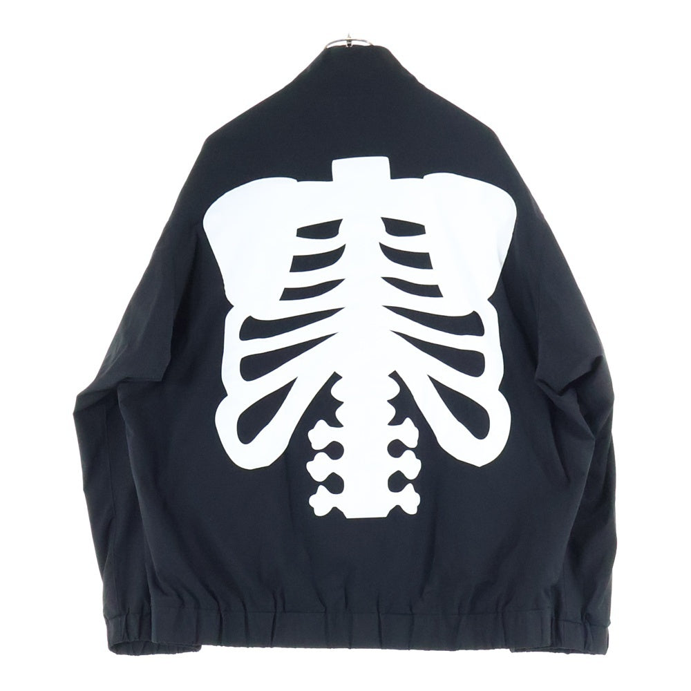 TAKAHIROMIYASHITA The SoloIst.(タカヒロミヤシタザソロイスト) Back Gusset Track Jacket Bone ボーン ナイロントラックジャケット ブラック sc.0001aSS24