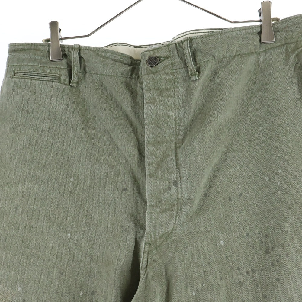 BOWWOW(バウワウ) M43 HBT COMBAT TROUSERS PANT ミリタリーパンツ カーキ BW-242-M4CT