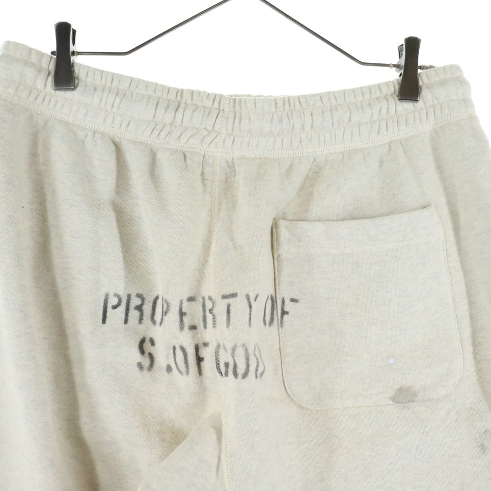 SAINT MICHAEL(セントマイケル) 22S ×VLONE SWEAT SHORT PANT スウェットショートパンツ グレー SM-S22-0000-071