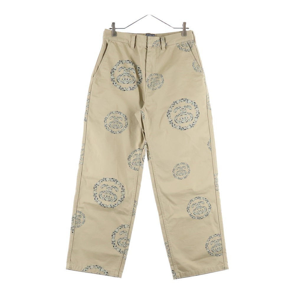 DENIM TEARS(デニムティアーズ) ×STUSSY DOUBLE S WREATH CHINO ステューシー ダブルエスチノパンツ ベージュ 25S316091