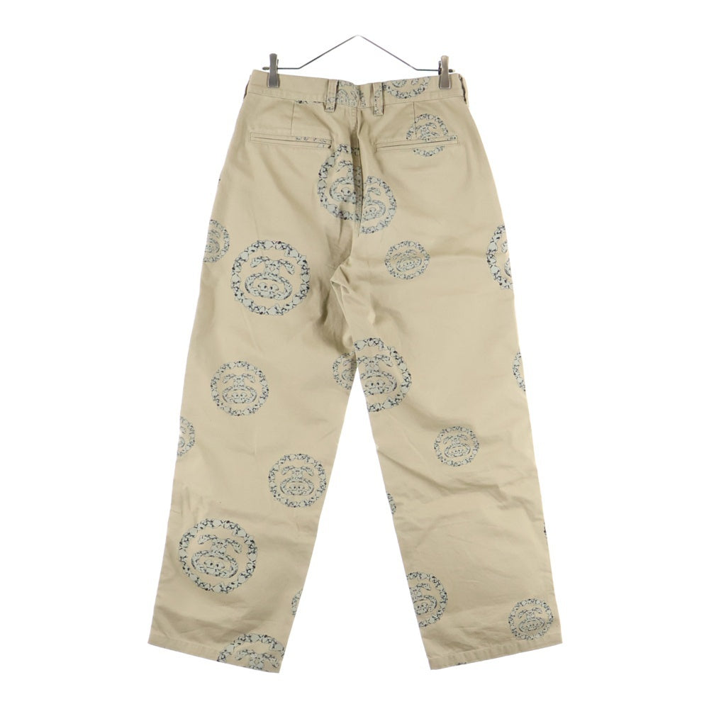 DENIM TEARS(デニムティアーズ) ×STUSSY DOUBLE S WREATH CHINO ステューシー ダブルエスチノパンツ ベージュ 25S316091