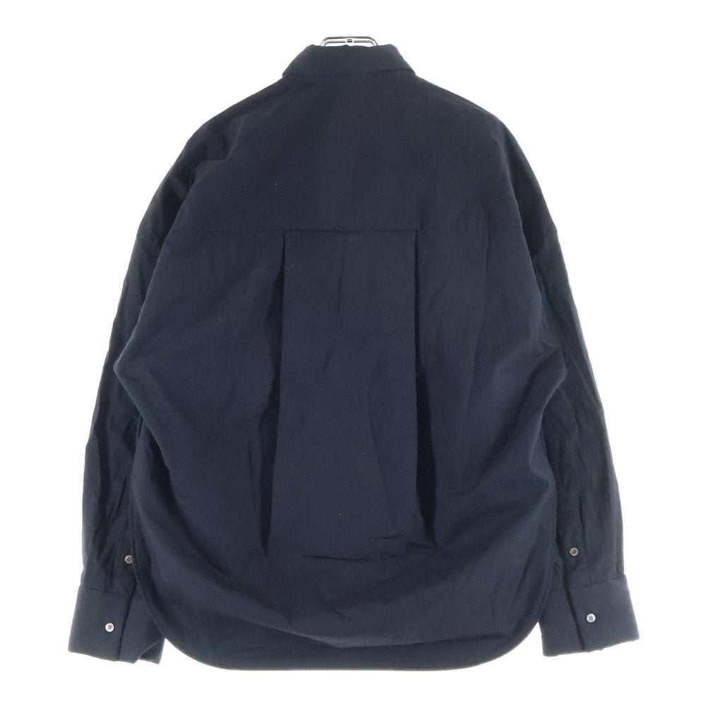 ENFOLD(エンフォルド) コットンパディングシャツ ブラック 300DA130-2300