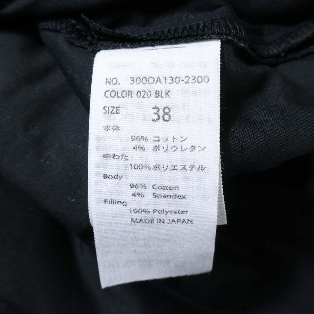 ENFOLD(エンフォルド) コットンパディングシャツ ブラック 300DA130-2300