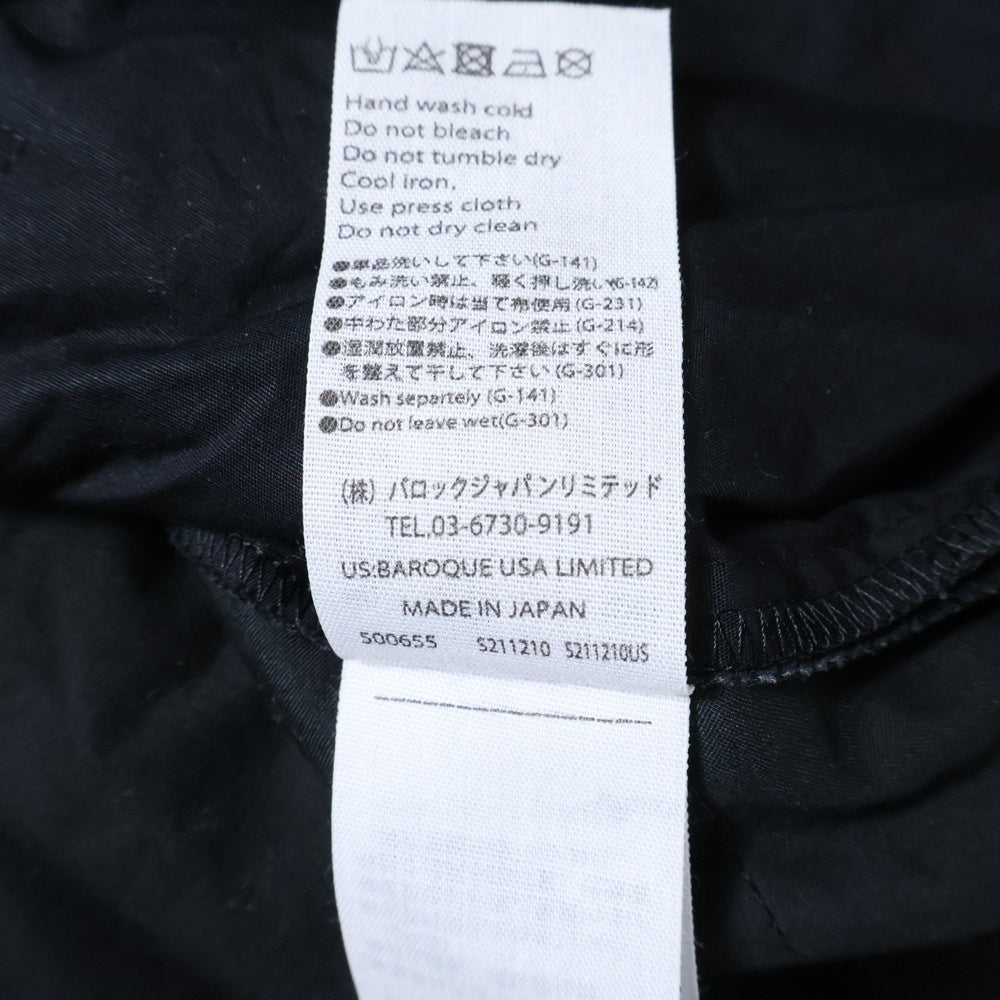 ENFOLD(エンフォルド) コットンパディングシャツ ブラック 300DA130-2300