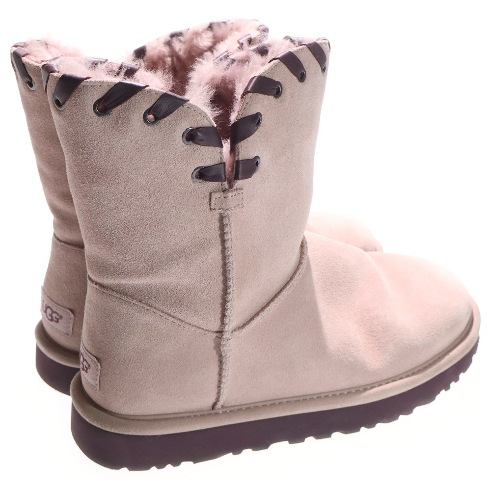 UGG(アグ) Aidah ハイカットムートンブーツ ピンク US8/25cm 1018627 レディース