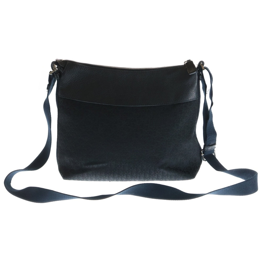 DIOR(ディオール) ストリートシック トロッター 総柄ショルダーバッグ ネイビー レディース