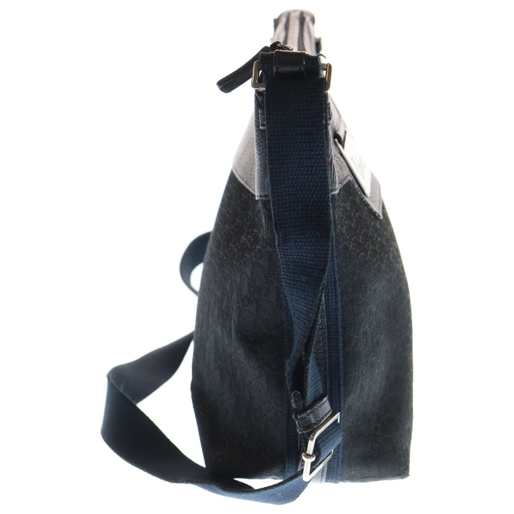 DIOR(ディオール) ストリートシック トロッター 総柄ショルダーバッグ ネイビー レディース