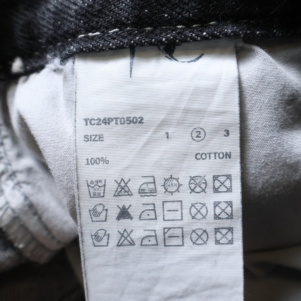 THUG CLUB(サグクラブ) 24SS TRIBAL TREE DENIM PANTS トライバルツリーデニムパンツ ブラック TC24PT0502