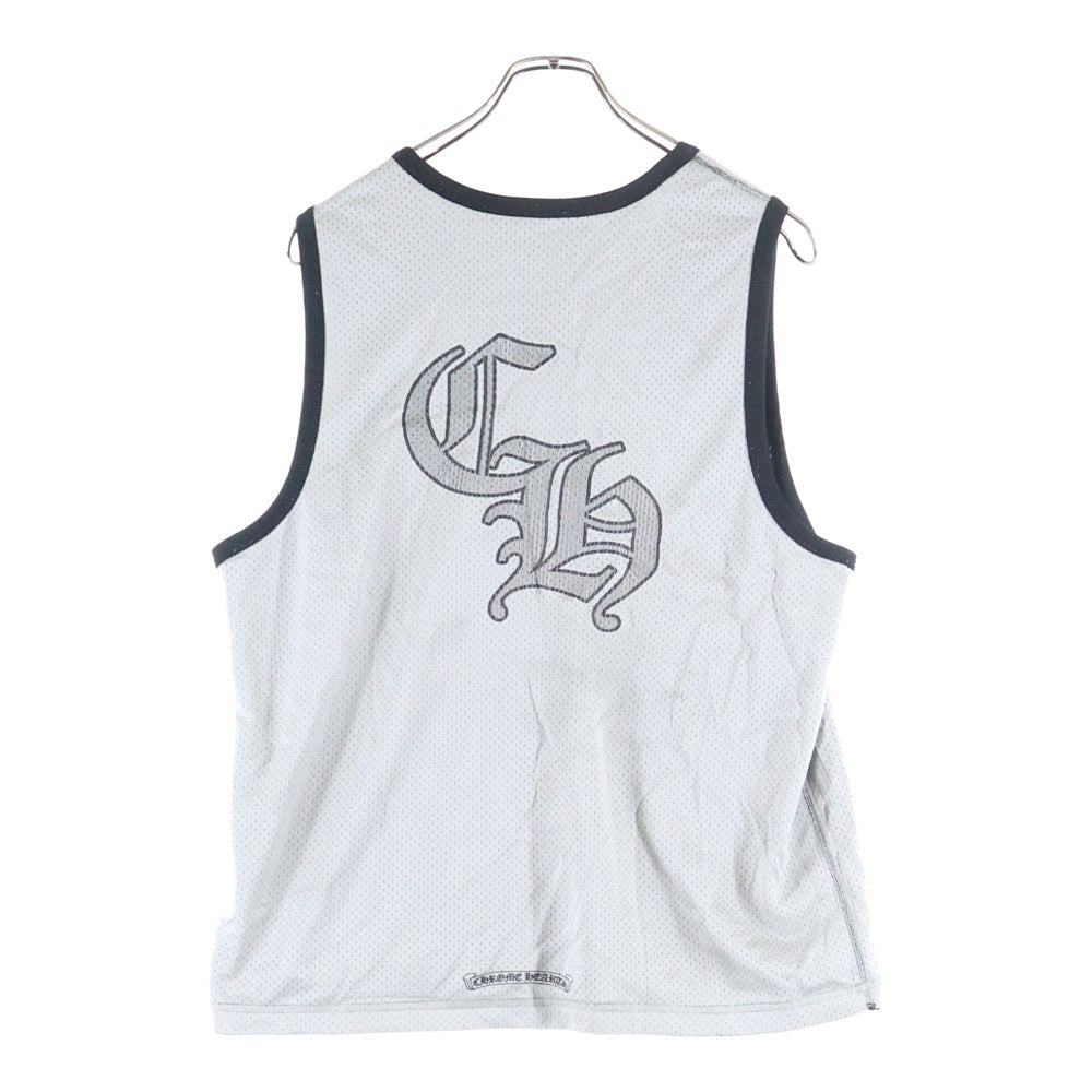 CHROME HEARTS(クロムハーツ) MESH WARM UP JERSEY リバーシブルCHロゴプリントメッシュタンクトップ ブラック