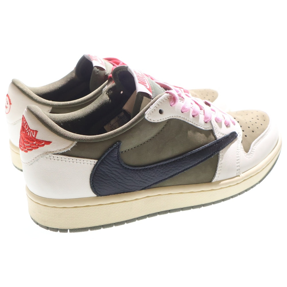 NIKE(ナイキ) ×TRAVIS SCOTT AIR JORDAN 1 LOW OG SP Reverse Olive トラヴィススコット エアジョーダン1 リバースオリーブ ローカットスニーカー US9/27cm DM7866-200
