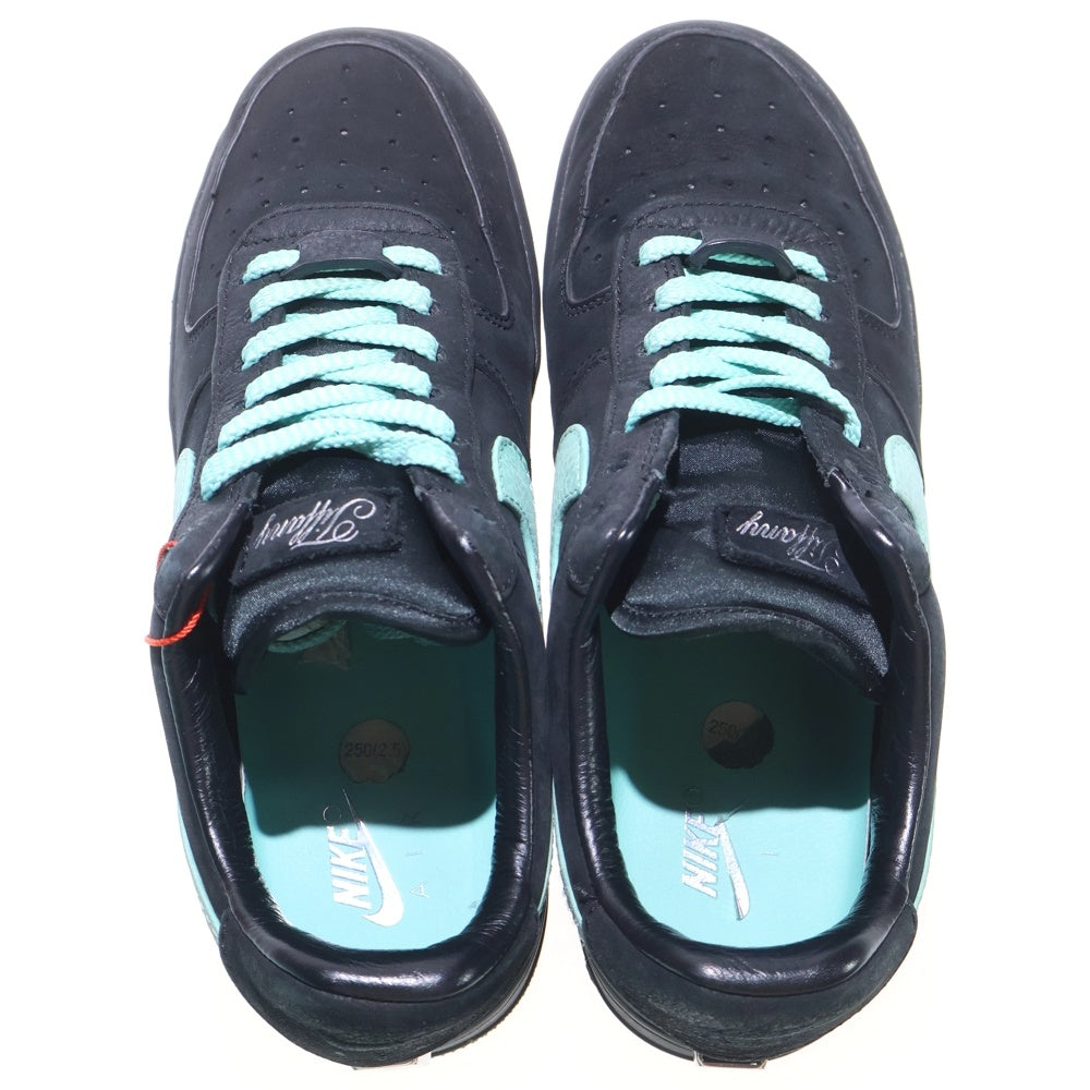 NIKE(ナイキ) ×TIFFANY&CO AIR FORCE 1 LOW 1837 BLACK DZ1382-001 ティファニー エアフォース1 ローカットスニーカー シューズ ブルー/ブラック US7/25.0cm