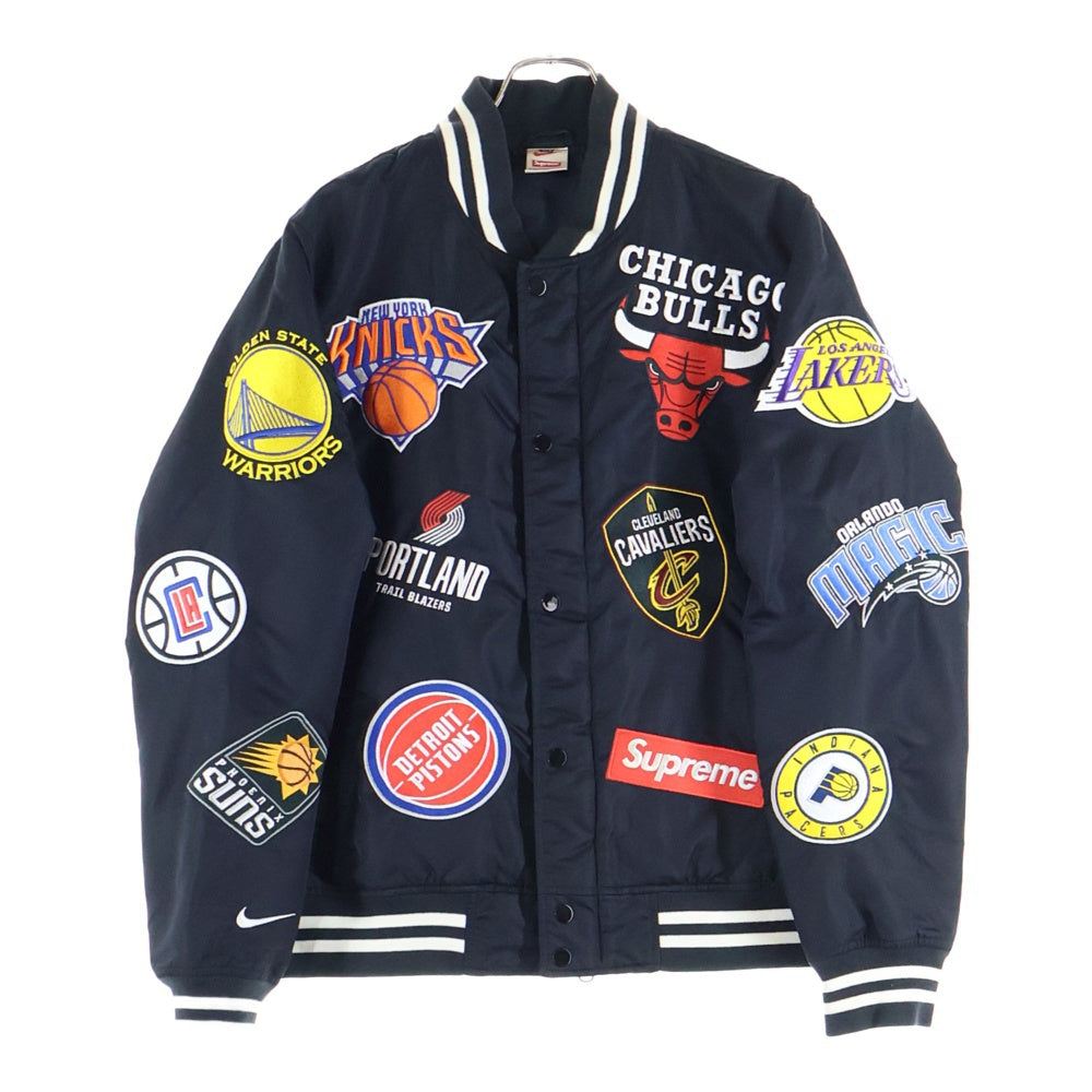 SUPREME(シュプリーム) 18SS ×NIKE NBA Teams Warm-Up Jacket ウォームアップ ジップジャケット ブラック
