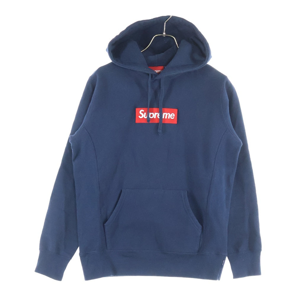 SUPREME(シュプリーム) Box Logo Hooded Sweatshirt ボックスロゴ フーディプルオーバーパーカー ネイビー