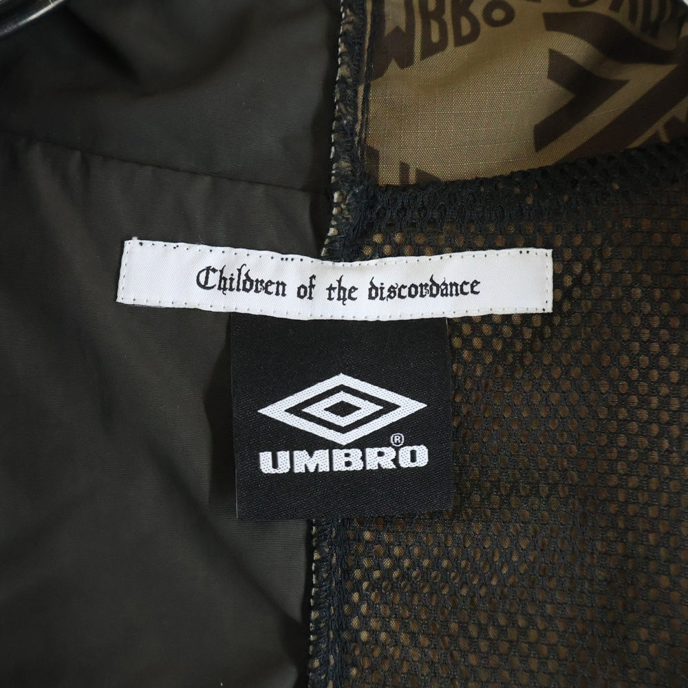 Children of the discordance(チルドレンオブザディスコーダンス) ×UMBRO Changeover TRACK JACKET アンブロ トラックジャケット ブラック DISUMBJK-001