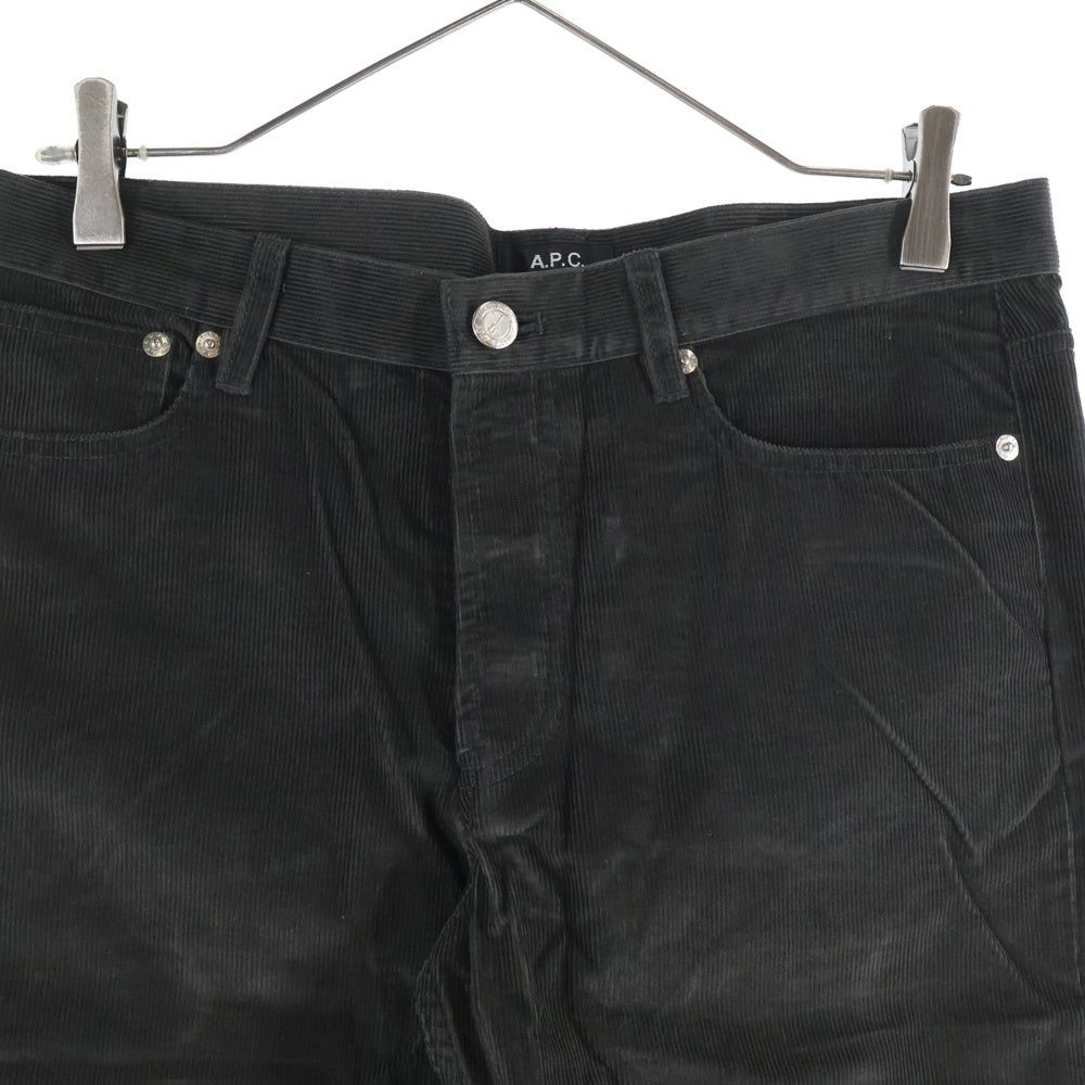 A.P.C(アーペーセー) ボタンフライコーデュロイパンツ バックポケット ブラウン 24361-61061