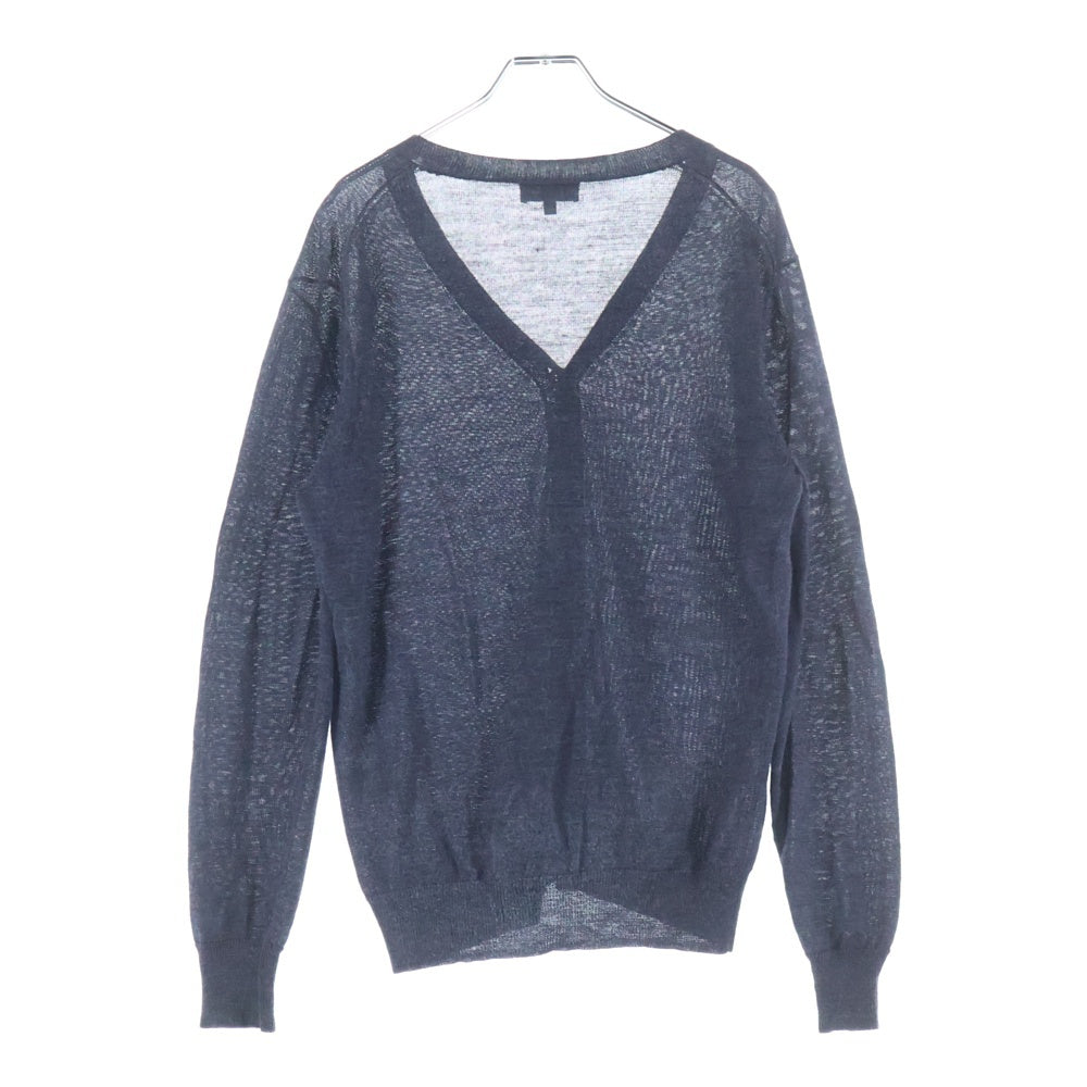 A.P.C(アーペーセー) リネンニットカーディガン パープル
