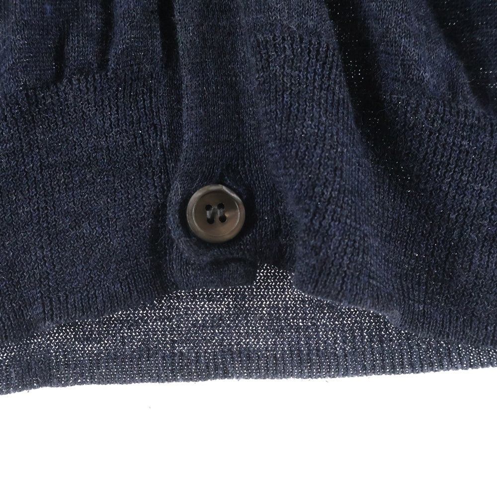 A.P.C(アーペーセー) リネンニットカーディガン パープル