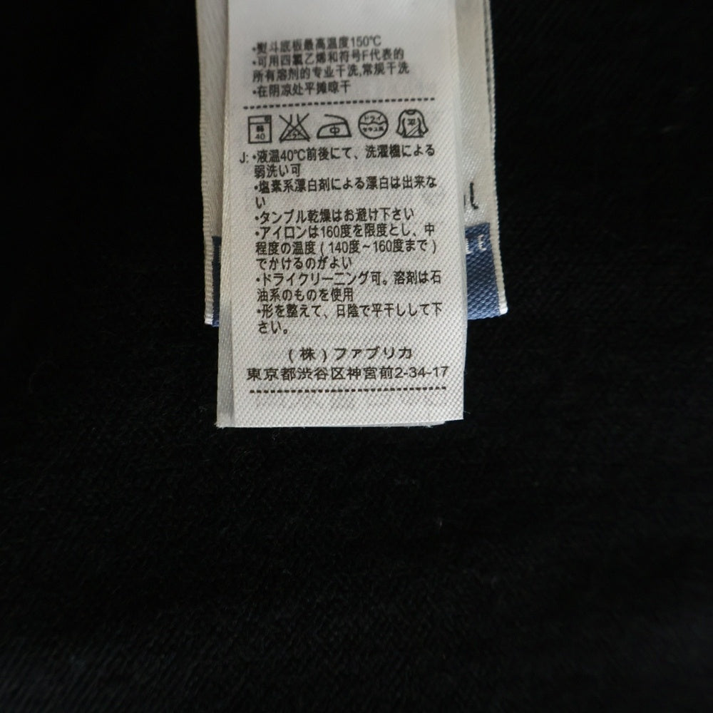 LACOSTE(ラコステ) 胸ロゴ ウールニットカーディガン ブラック