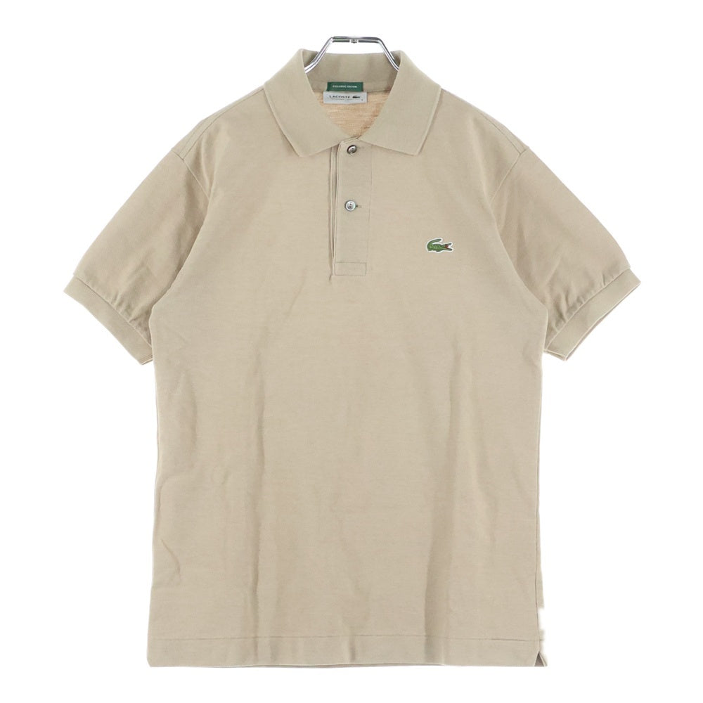 LACOSTE(ラコステ) ロゴ刺繍 半袖ポロシャツ ベージュ PH404P