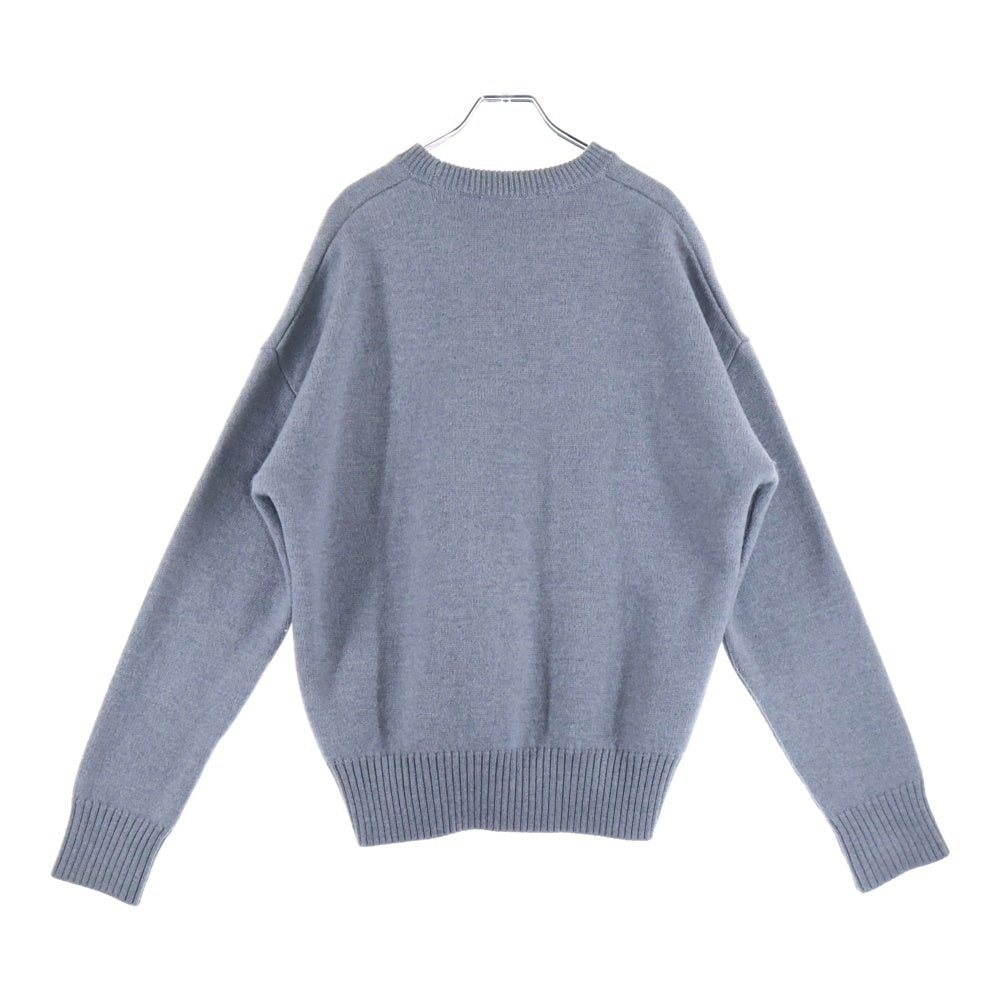 AMI Alexandre Mattiussi(アミアレクサンドルマテュッシ) Ami De Coeur クルーネックフェルトニット セーター UKS002.018 パープル