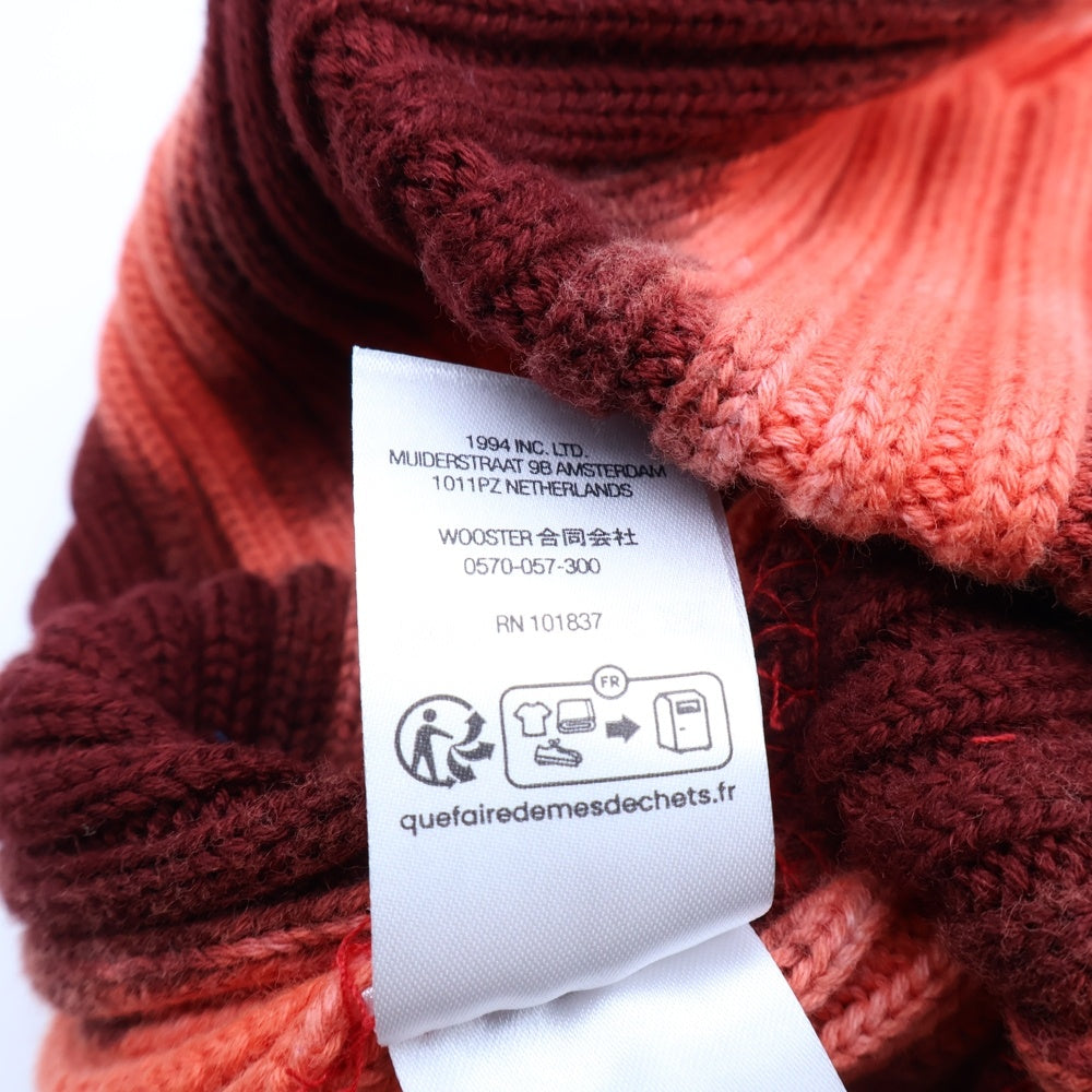 SUPREME(シュプリーム) 24SS Overdyed Beanie オーバーダイビーニー ロゴ刺繍ニット帽 オレンジ