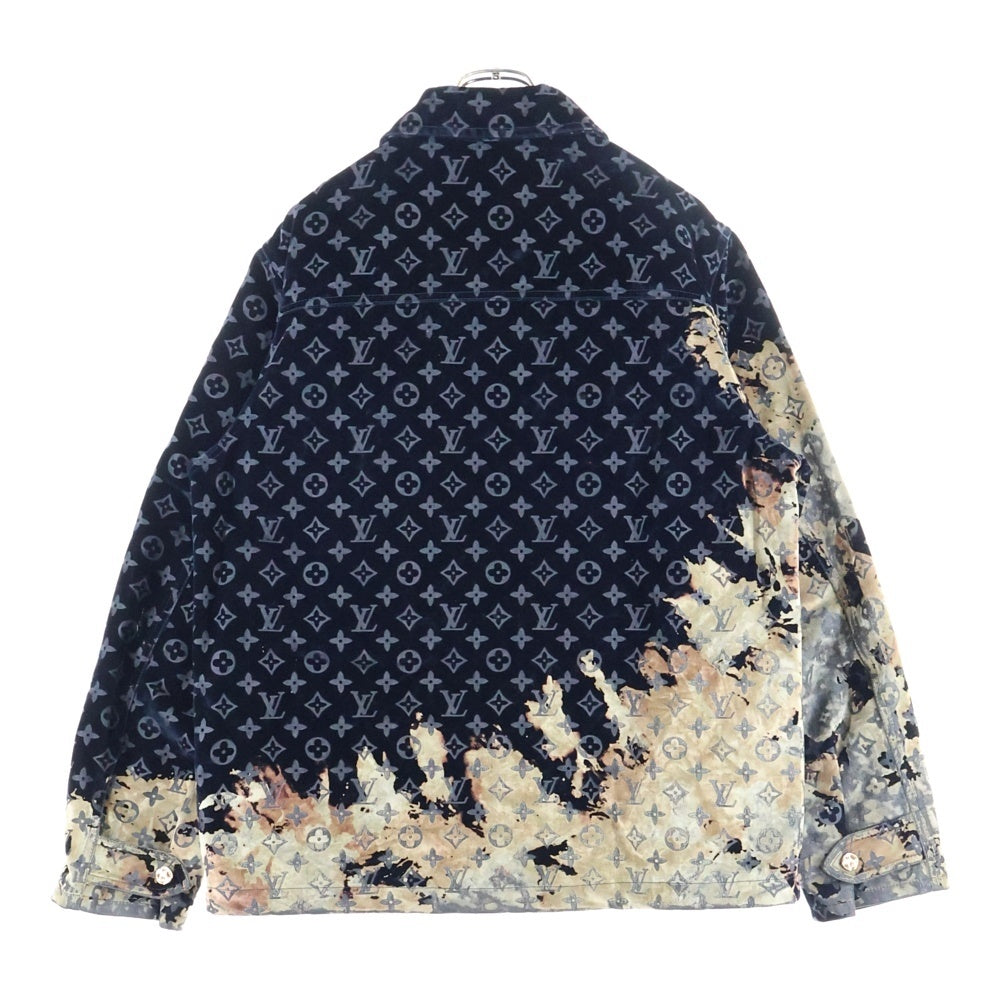 LOUIS VUITTON(ルイヴィトン) 24SS モノグラム ブリーチ デニムジャケット RM241M FRV HQA02W ネイビー