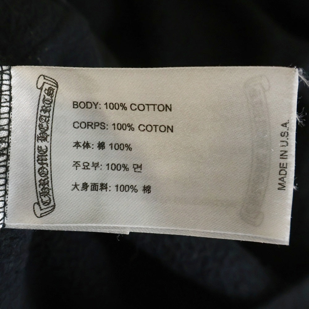 CHROME HEARTS(クロムハーツ) SWTSHRT HD ZIP オンライン限定グリッタープリントジップアップパーカー ブラック/ブラウン