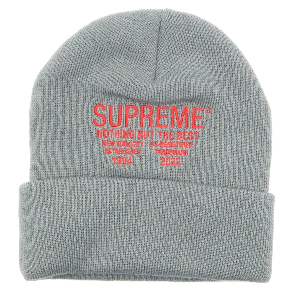 SUPREME(シュプリーム) 22AW Nothing But Beanie ビーニー ニット帽 グレー