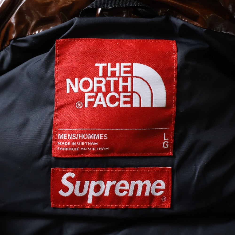 SUPREME(シュプリーム) 22AW × THE NORTH FACE ザノースフェイス 700フィル ダウンジャケット ブラウン