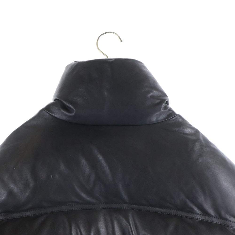 AMI Alexandre Mattiussi(アミアレクサンドルマテュッシ) PADDDED LETHER DOWN JACKET パテッドダウンジャケット UJK450.552 ブラック