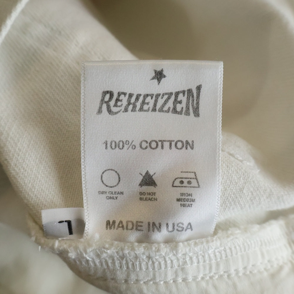 REXEIZEN(レキセイゼン) デニムハーフパンツ ホワイト RXSS24SH02