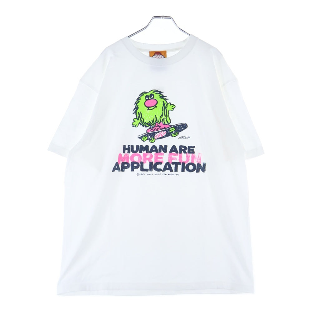 NO BRAND(ノーブランド) SWJP エスダブリュージェーピー 半袖Tシャツカットソー ホワイト moreeun0406
