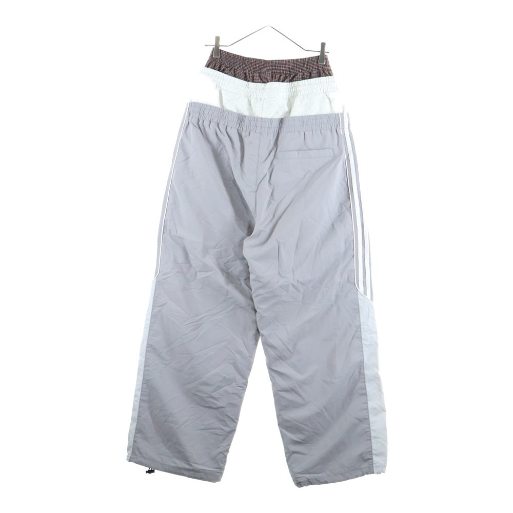 NO BRAND(ノーブランド) Protocol Index LAYERED TRACK PANTS プロトコル インデックス レイヤードトラックパンツ グレー PI25AWMB02-GRY