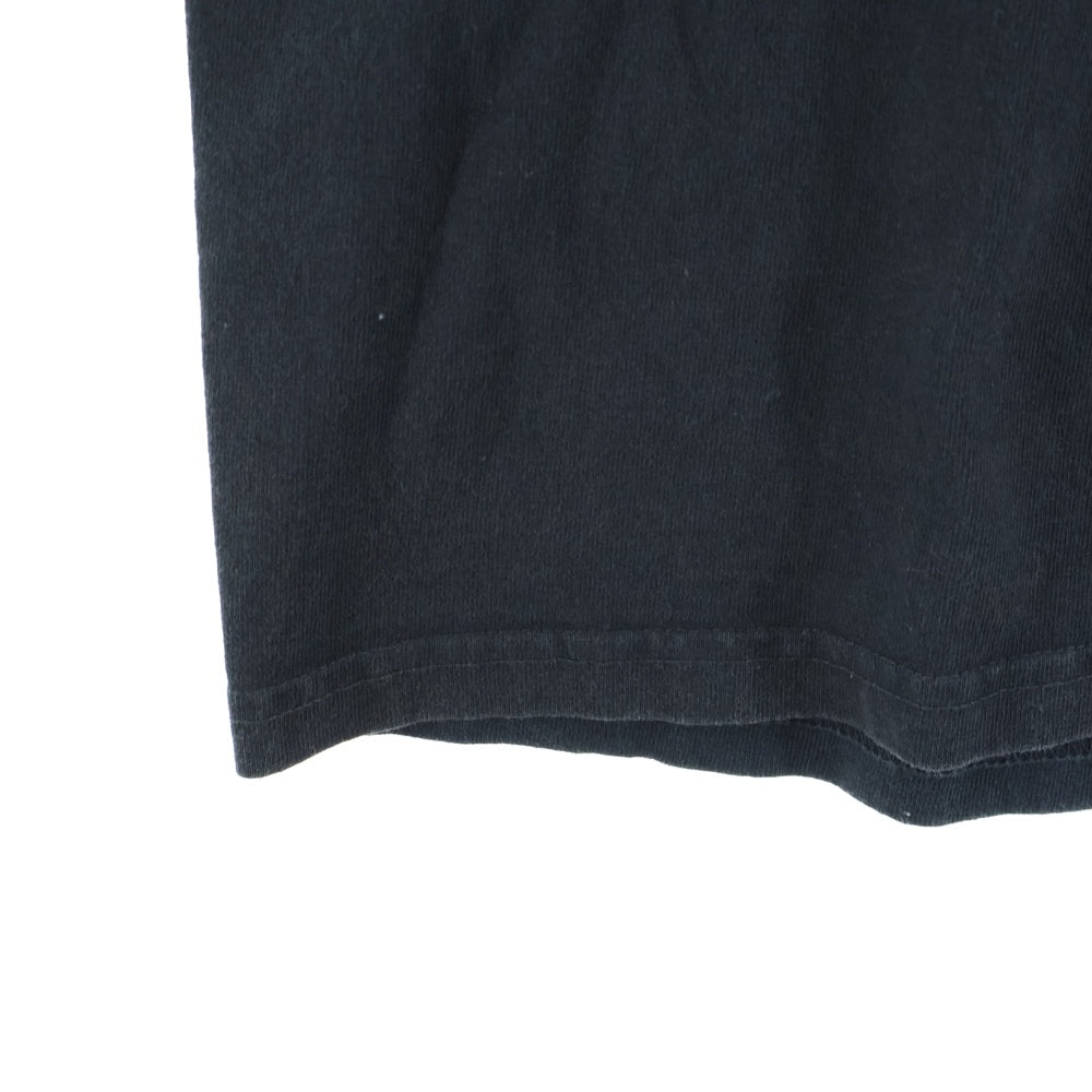 STUSSY(ステューシー) Camellias Pigment Dyed Tee プリント半袖Tシャツ 半袖カットソー ブラック
